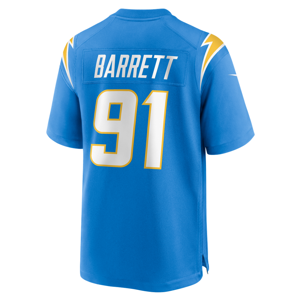 Los Angeles Chargers Nick Barrett Nike Team Game Jersey - Powder Blue