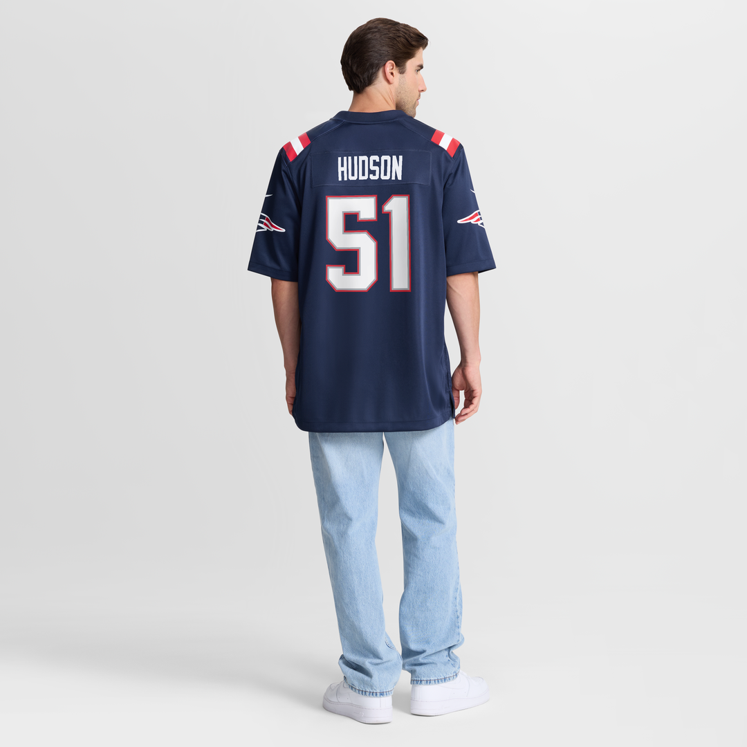 New England Patriots James Hudson Nike Team Game Jersey - Navy