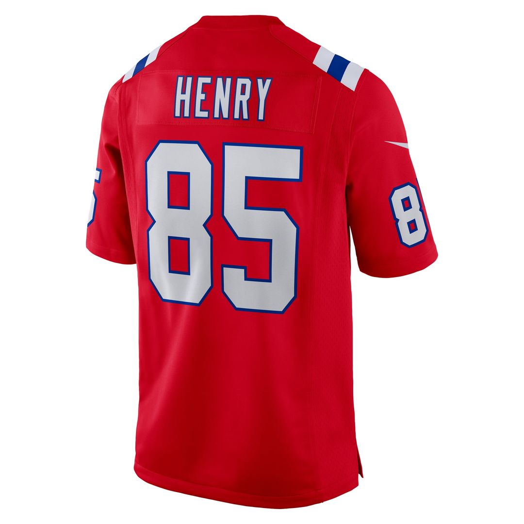 New England Patriots Hunter Henry Nike Game Alternate Jersey - Red