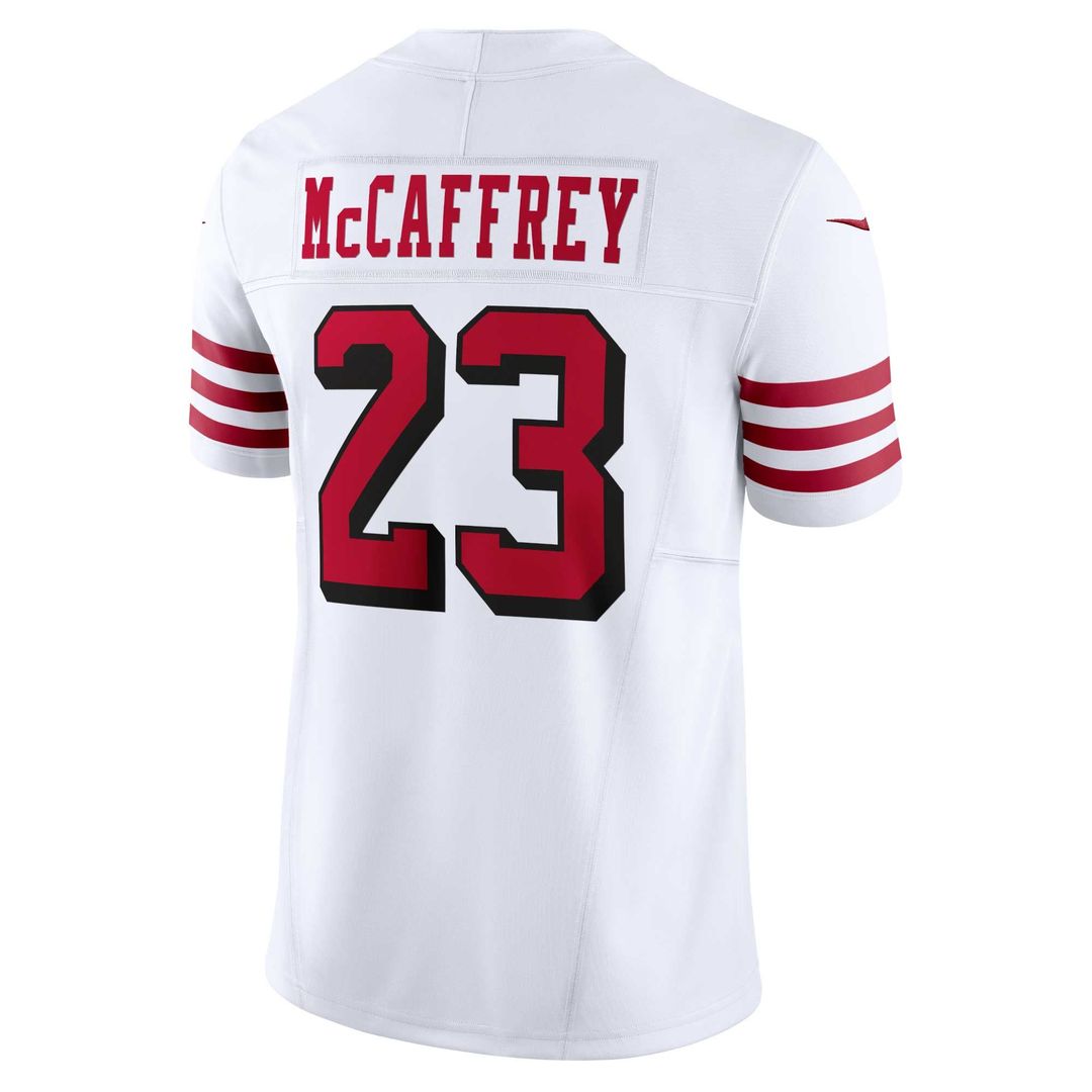 San Francisco 49ers Christian McCaffrey Nike Vapor F.U.S.E. Limited 2nd Alternate Jersey - White
