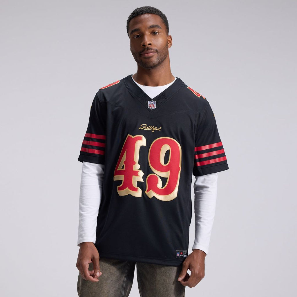 San Francisco 49ers The Faithful Nike Rivalries Collection Stitched Limited Jersey - Black