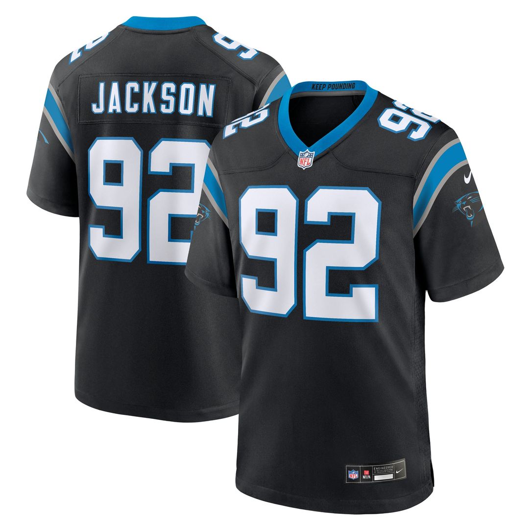 Carolina Panthers Cam Jackson Nike Team Game Jersey - Black