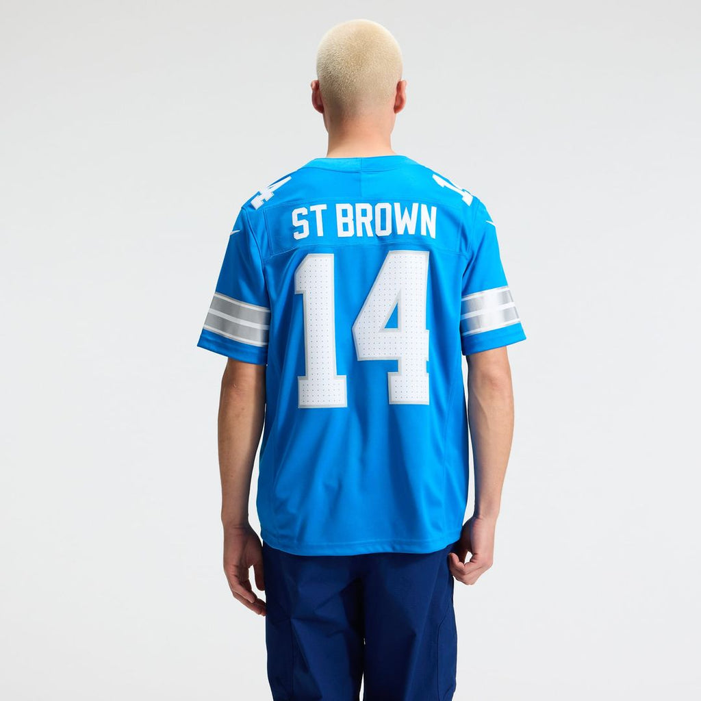 Detroit Lions Amon-Ra St. Brown Nike Team Vapor F.U.S.E. Stitched Limited Jersey - Blue