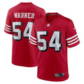 San Francisco 49ers Fred Warner Nike Alternate Game Jersey - Scarlet