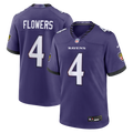 Baltimore Ravens Zay Flowers Nike Team Game Jersey - Purple