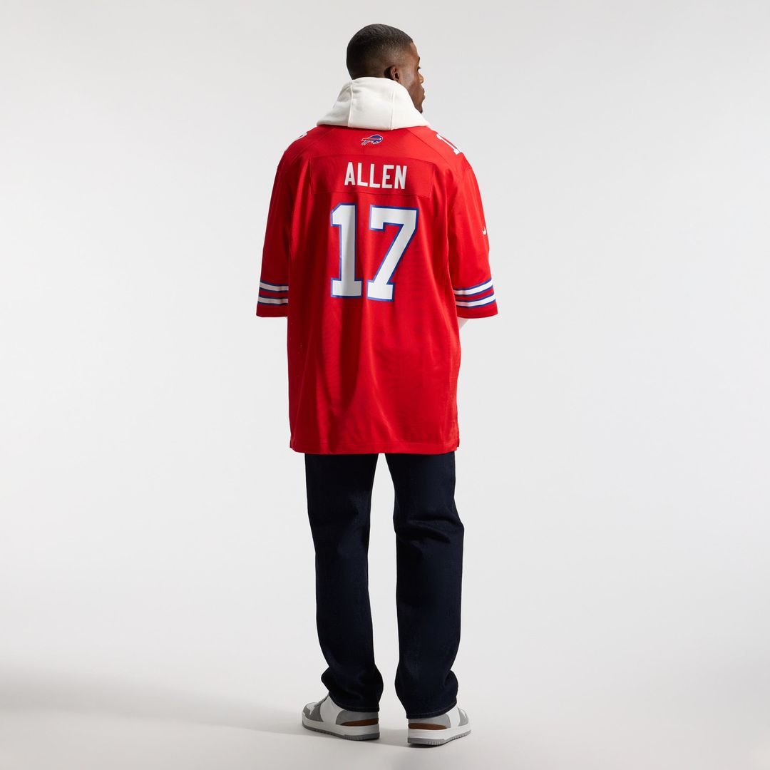 Buffalo Bills Josh Allen Nike Alternate Game Jersey - Red