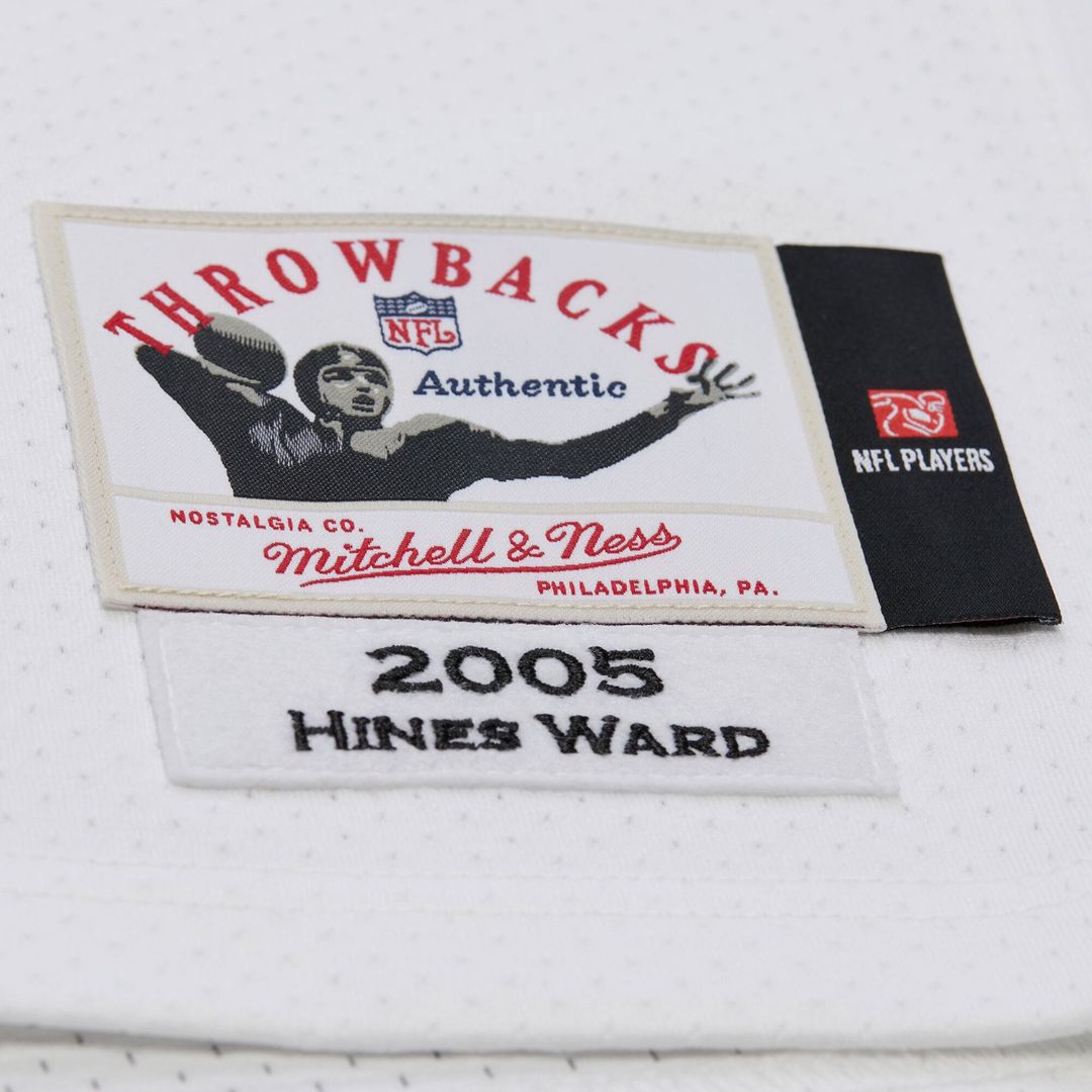 Pittsburgh Steelers Hines Ward Mitchell & Ness 2005 Authentic Throwback Retired Player Jersey - White
