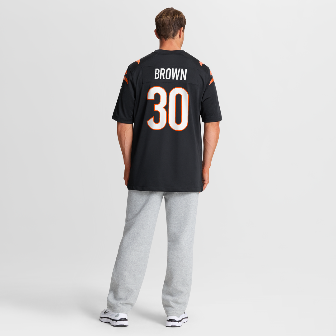 Cincinnati Bengals Chase Brown Nike Team Game Jersey - Black