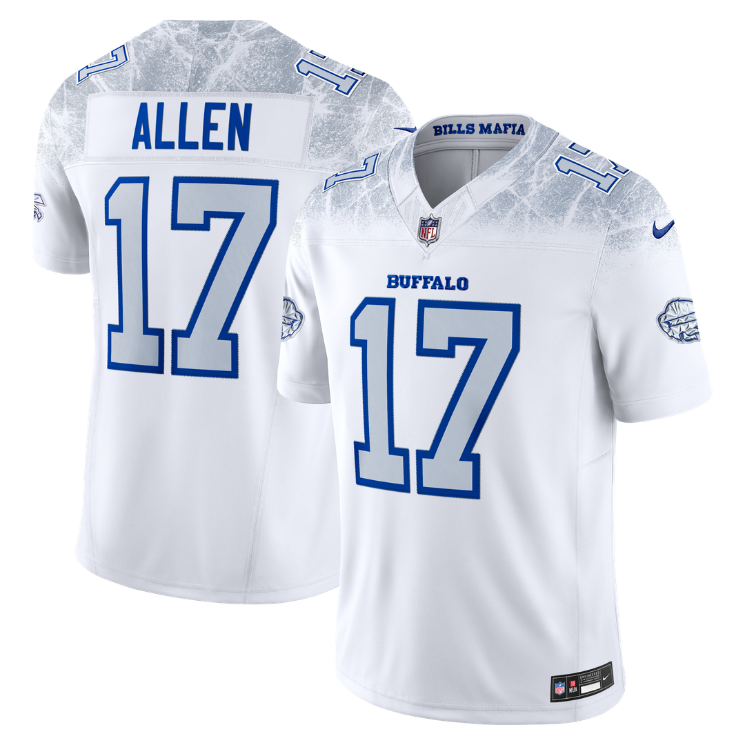 Buffalo Bills Josh Allen Nike Rivalries Collection Stitched Limited Jersey - White