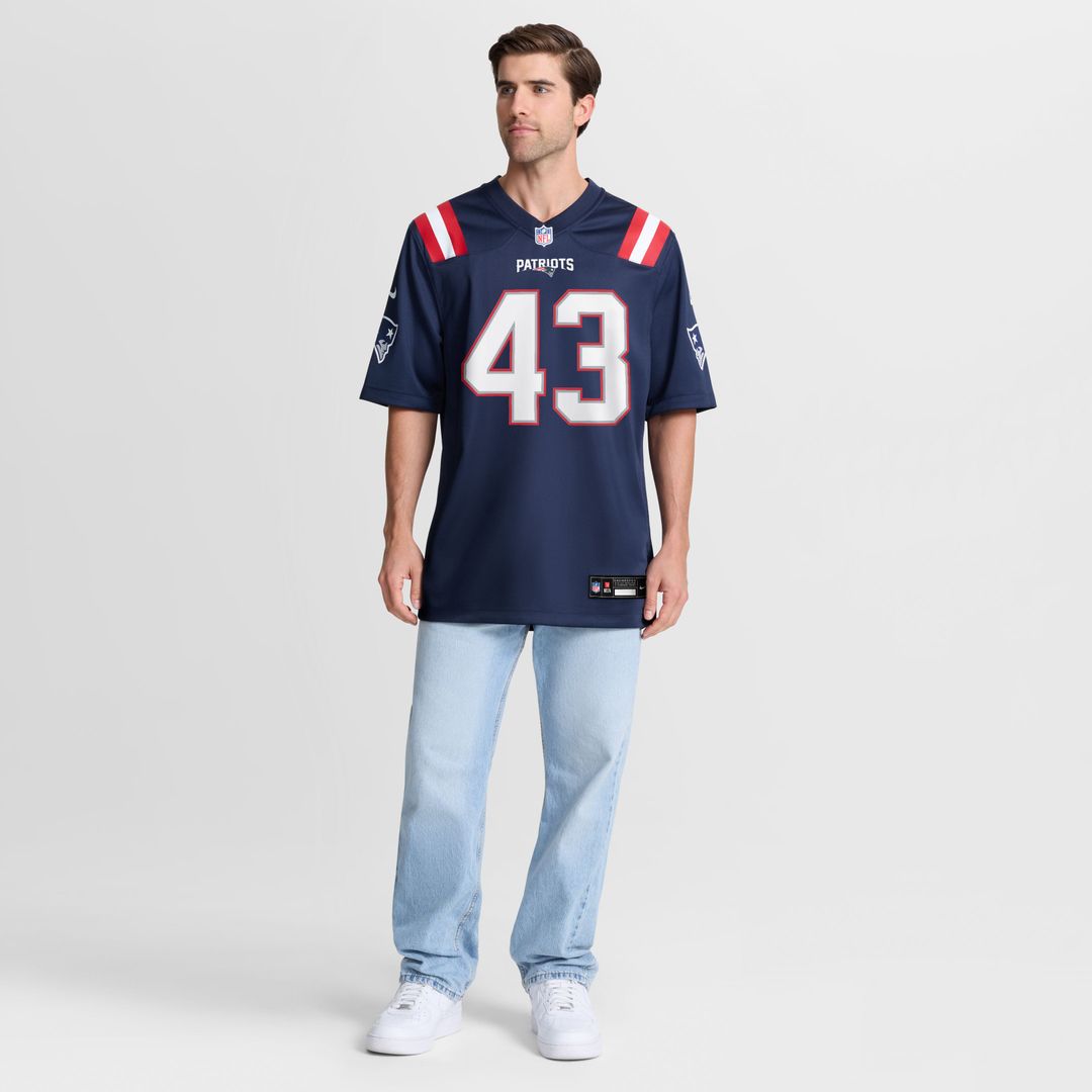 New England Patriots Bradyn Swinson Nike Team Game Jersey - Navy