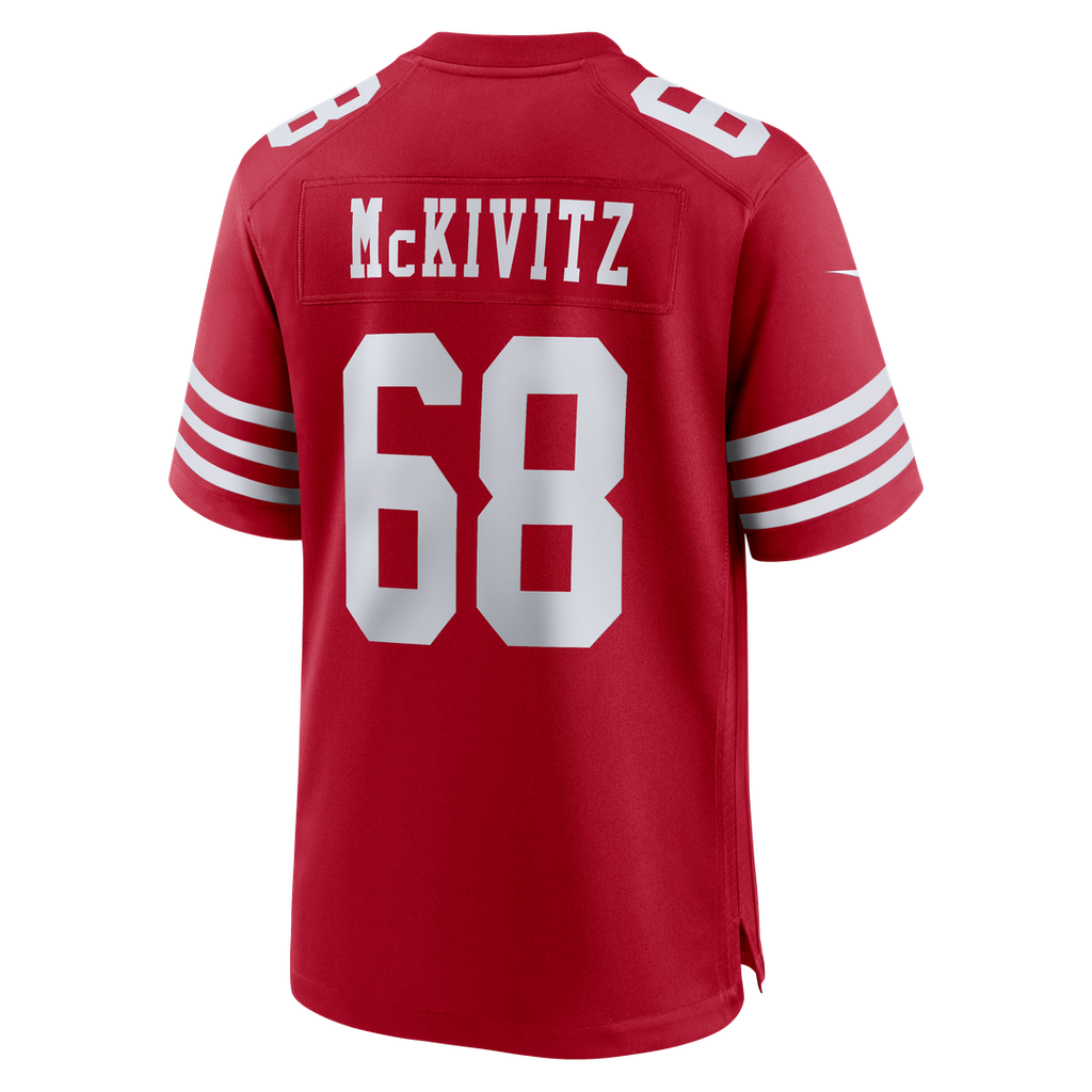 San Francisco 49ers Colton McKivitz Nike Game Jersey - Scarlet