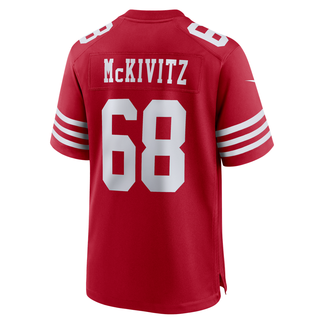 San Francisco 49ers Colton McKivitz Nike Game Jersey - Scarlet