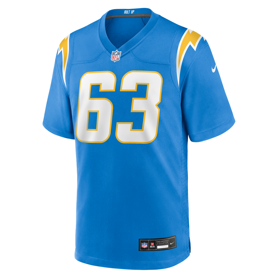 Los Angeles Chargers Tyler Biadasz Nike Team Game Jersey - Powder Blue