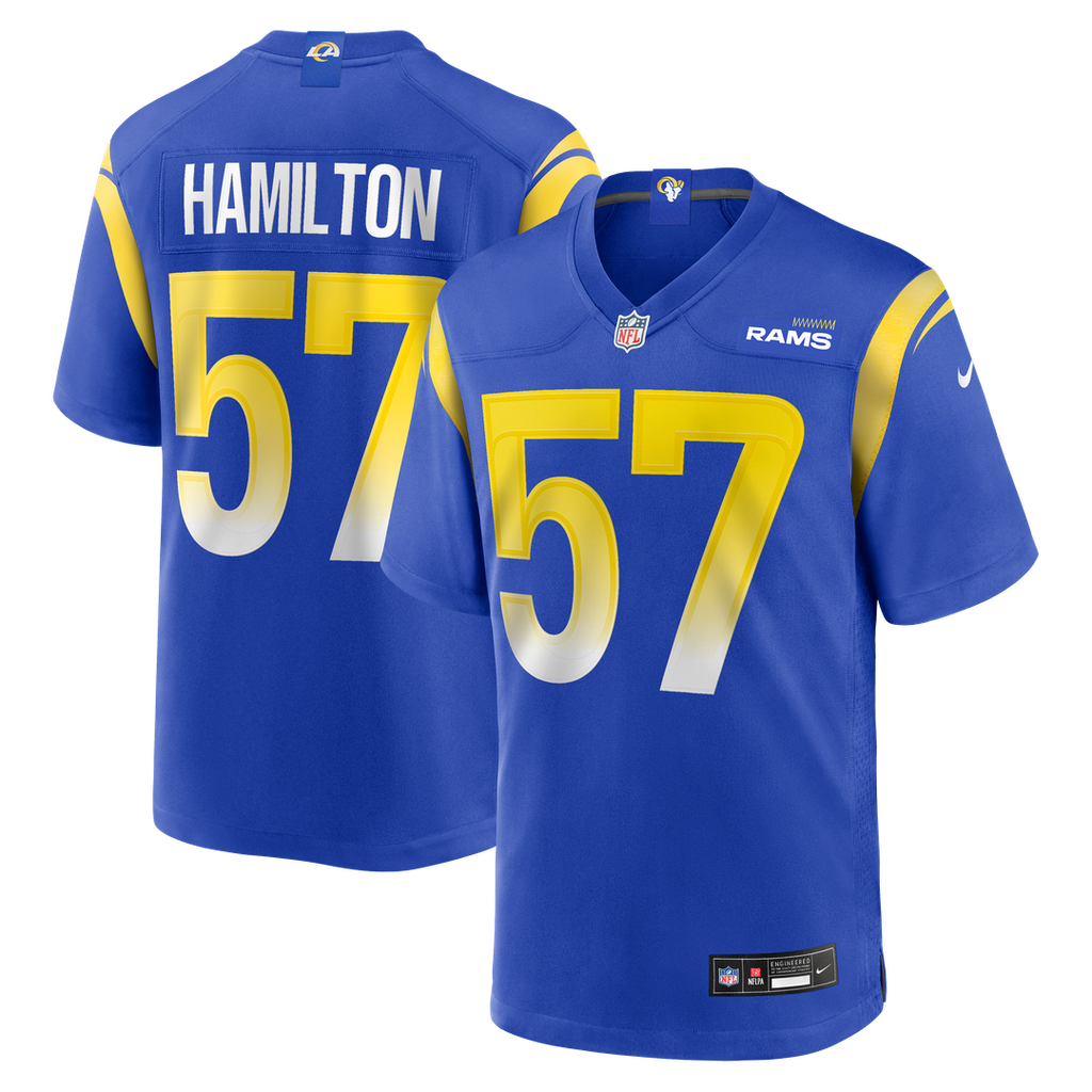 Los Angeles Rams Ty Hamilton Nike Team Game Jersey - Royal