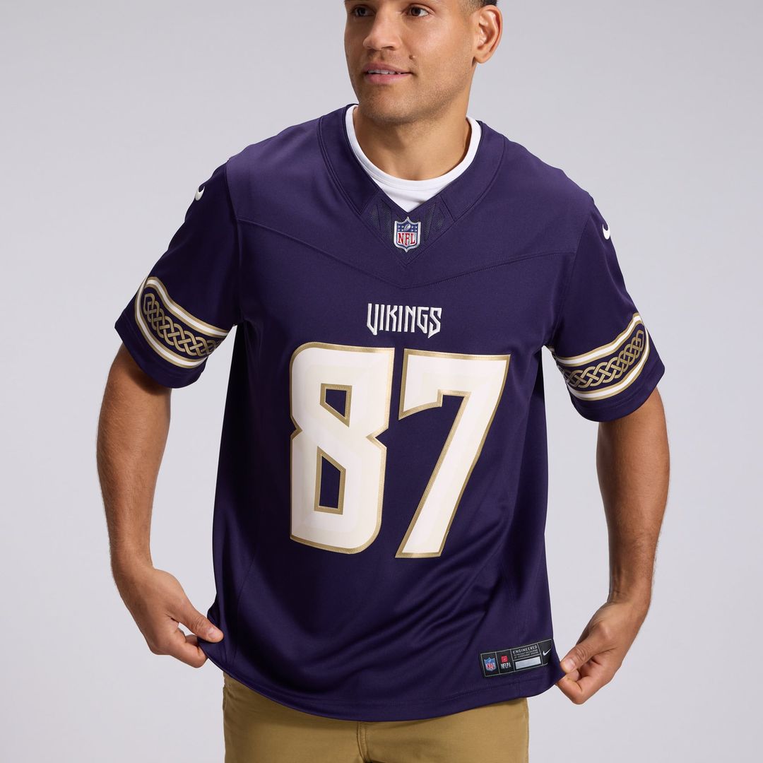 Minnesota Vikings T.J. Hockenson Nike 2026 Rivalries Collection Stitched Limited Jersey - Purple
