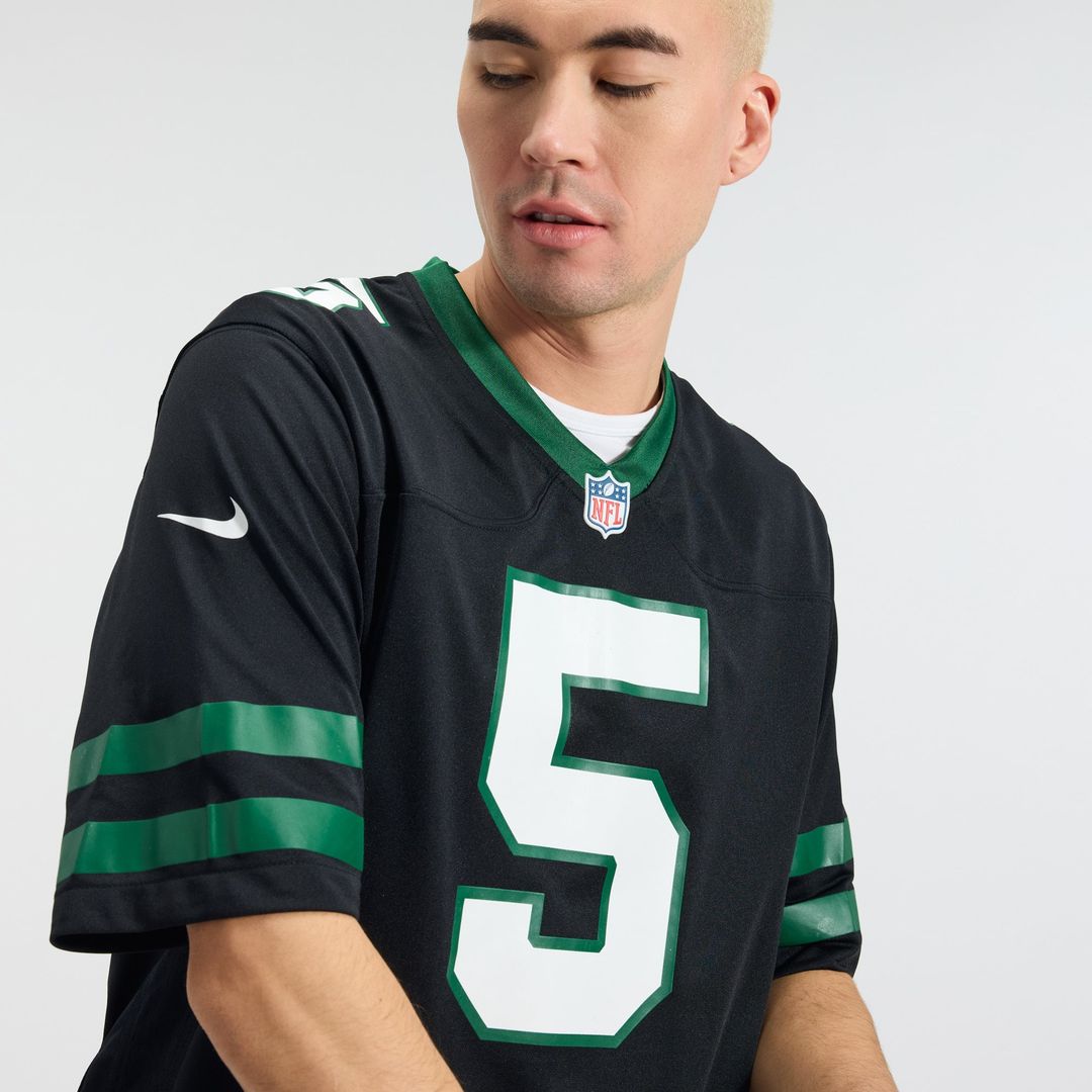 New York Jets Garrett Wilson Nike Alternate Game Jersey - Legacy Black