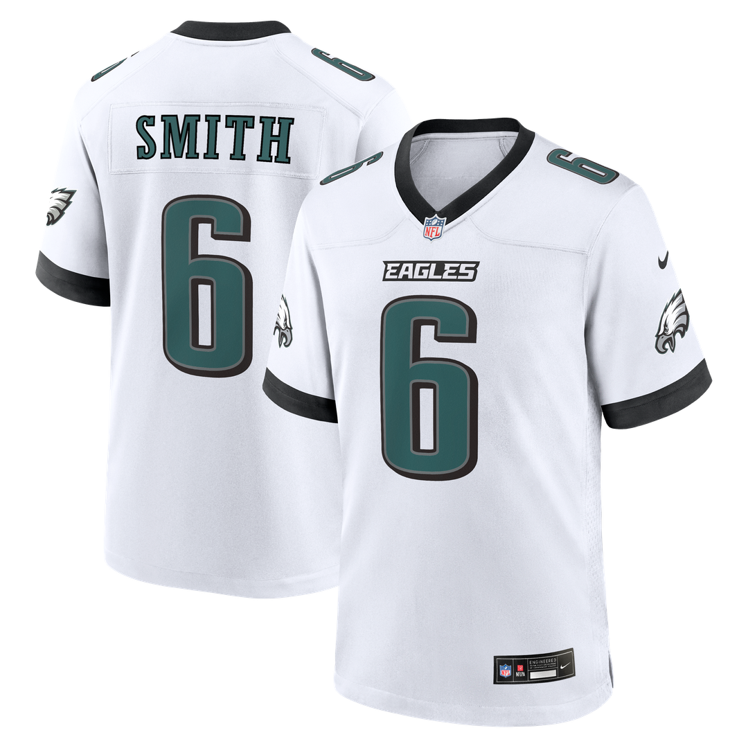 Philadelphia Eagles DeVonta Smith Nike Game Jersey - White