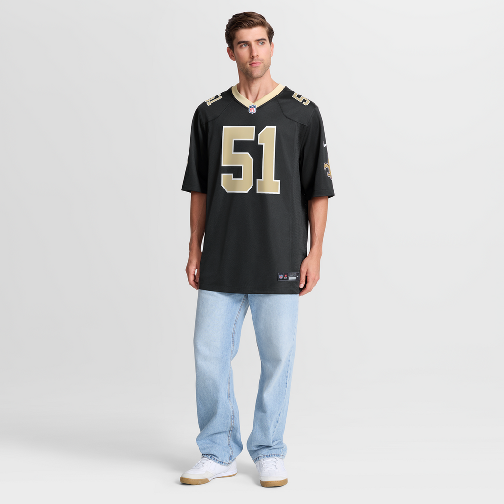 New Orleans Saints Cesar Ruiz Nike Game Jersey - Black