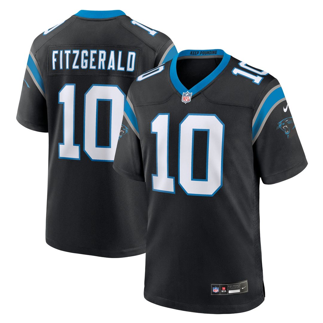 Carolina Panthers Ryan Fitzgerald Nike Team Game Jersey - Black