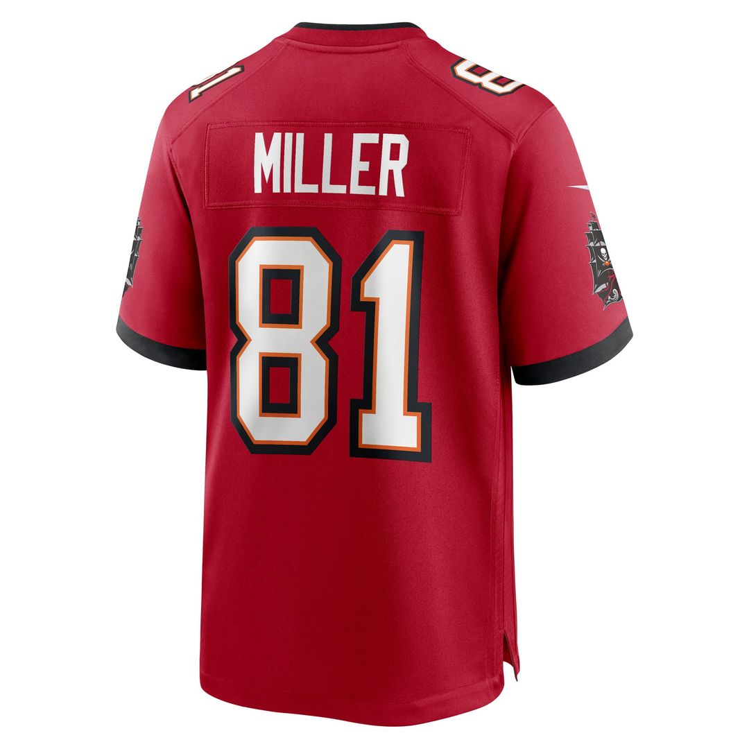 Tampa Bay Buccaneers Ryan Miller Nike Team Game Jersey - Red