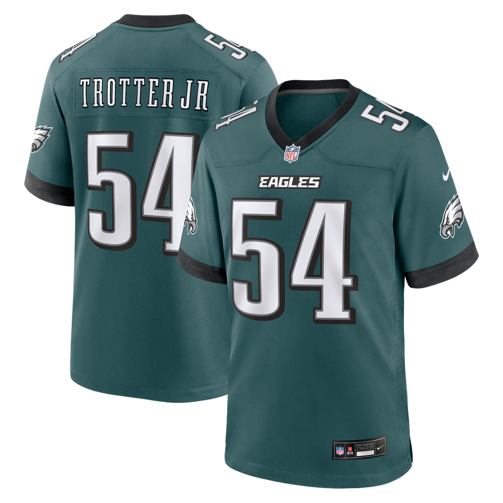 Philadelphia Eagles Jeremiah Trotter Jr. Nike Team Game Jersey - Midnight Green