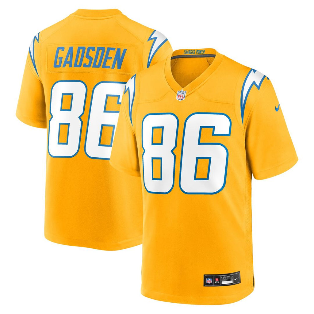 Los Angeles Chargers Oronde Gadsden Nike Alternate Charger Power Game Jersey - Gold