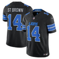 Detroit Lions Amon-Ra St. Brown Nike Alternate Vapor F.U.S.E. Stitched Limited Jersey - Black