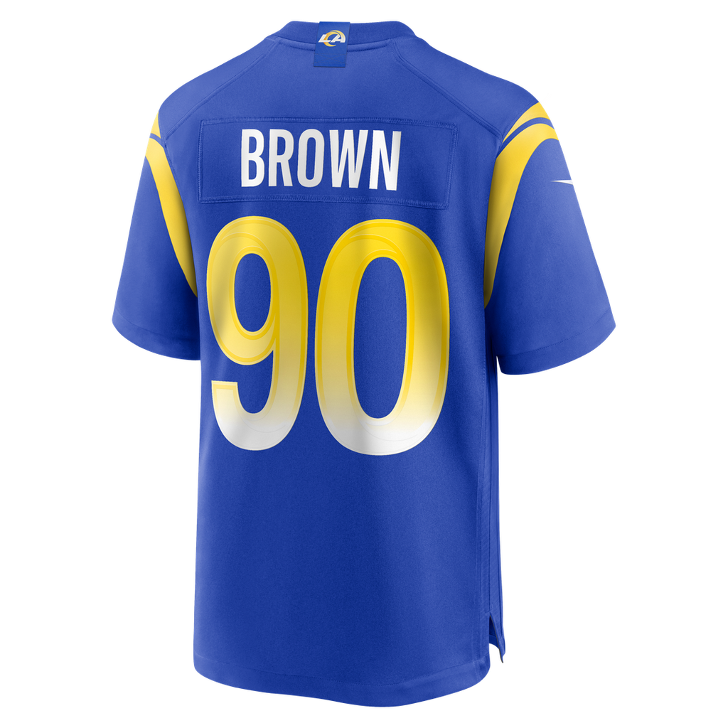 Los Angeles Rams Earnest Brown IV Nike Team Game Jersey - Royal