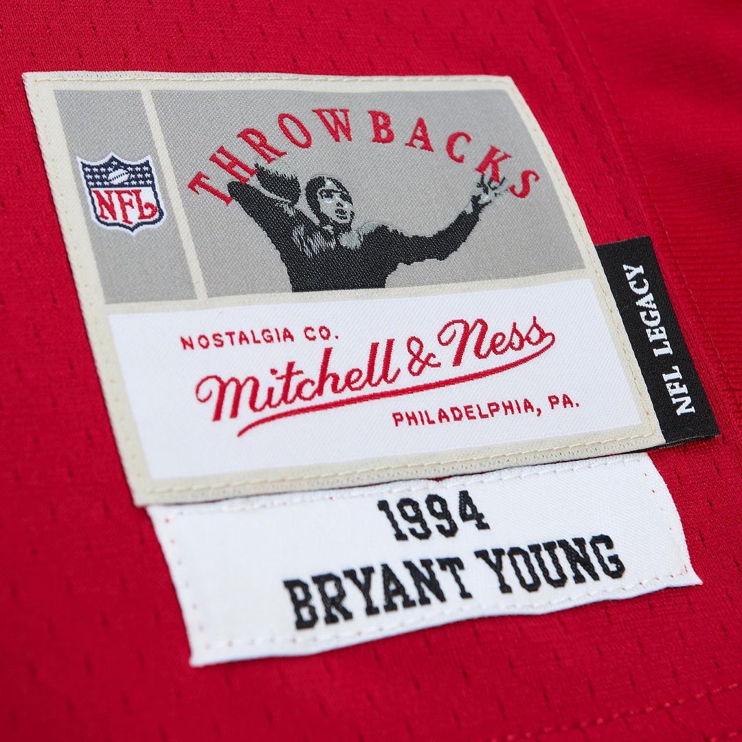 San Francisco 49ers Bryant Young Mitchell & Ness Legacy Replica Jersey - Scarlet