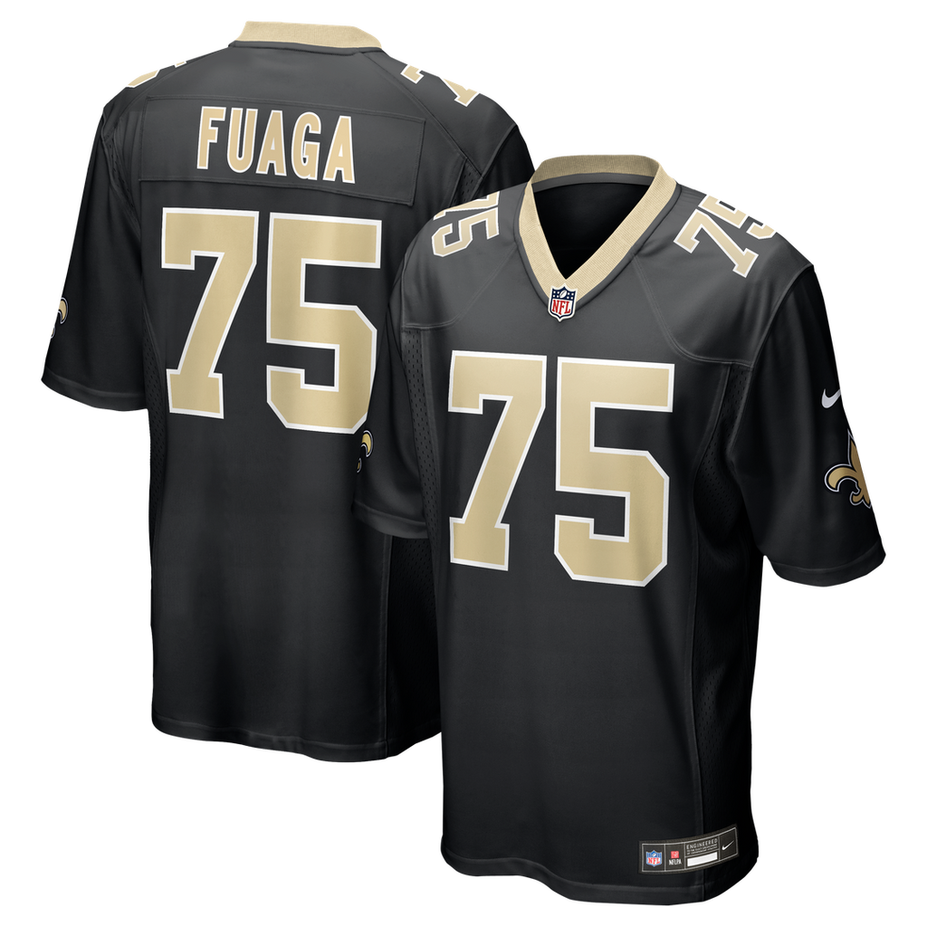 New Orleans Saints Taliese Fuaga Nike Player Game Jersey - Black