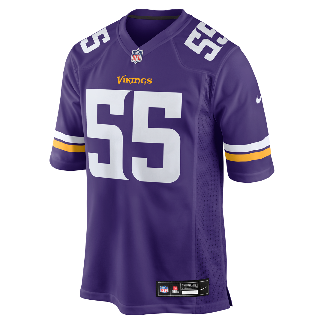 Minnesota Vikings Eric Wilson Nike Team Game Jersey - Purple