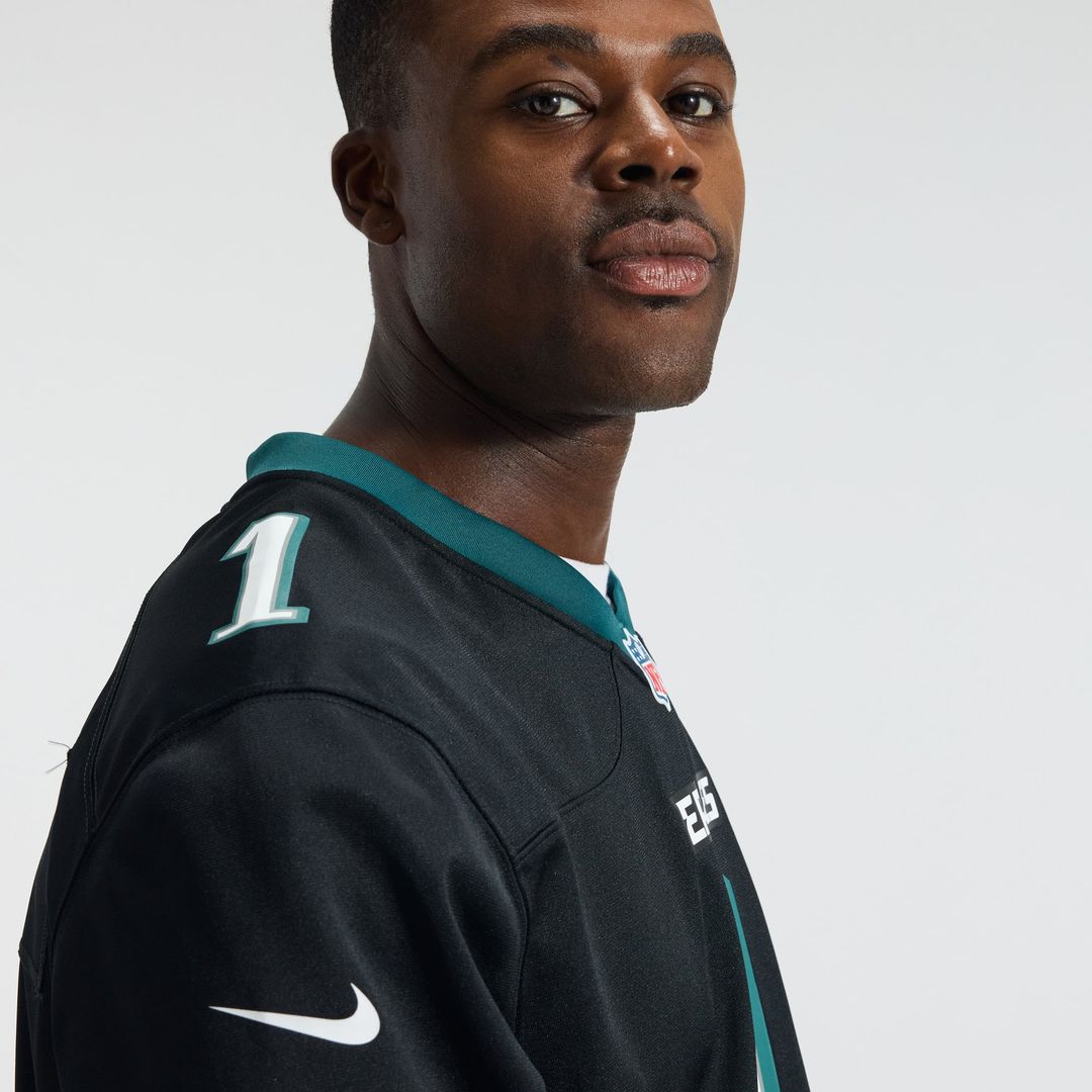 Philadelphia Eagles Jalen Hurts Nike Team Game Jersey - Midnight Green