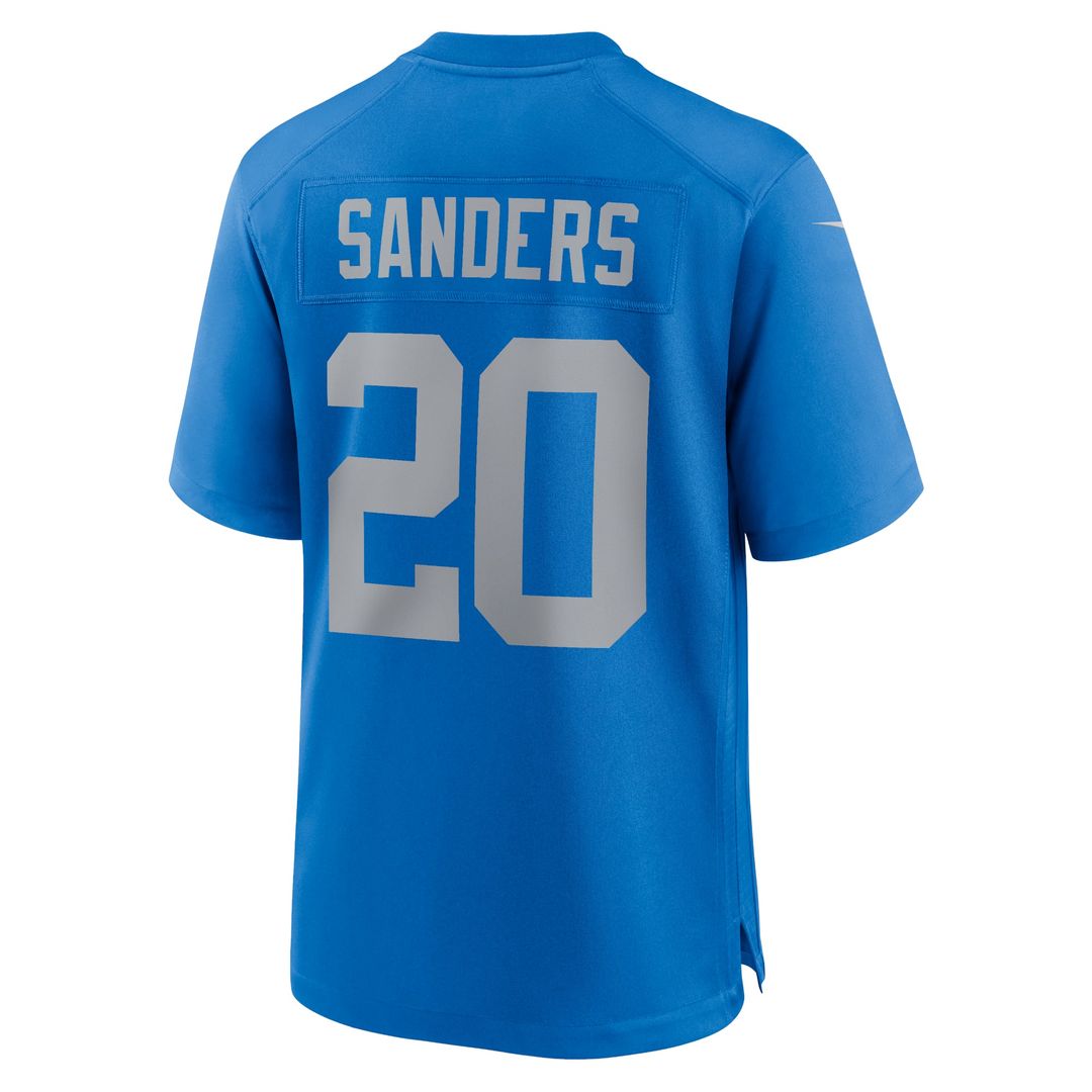 Detroit Lions Barry Sanders Nike Alternate Game Jersey - Blue