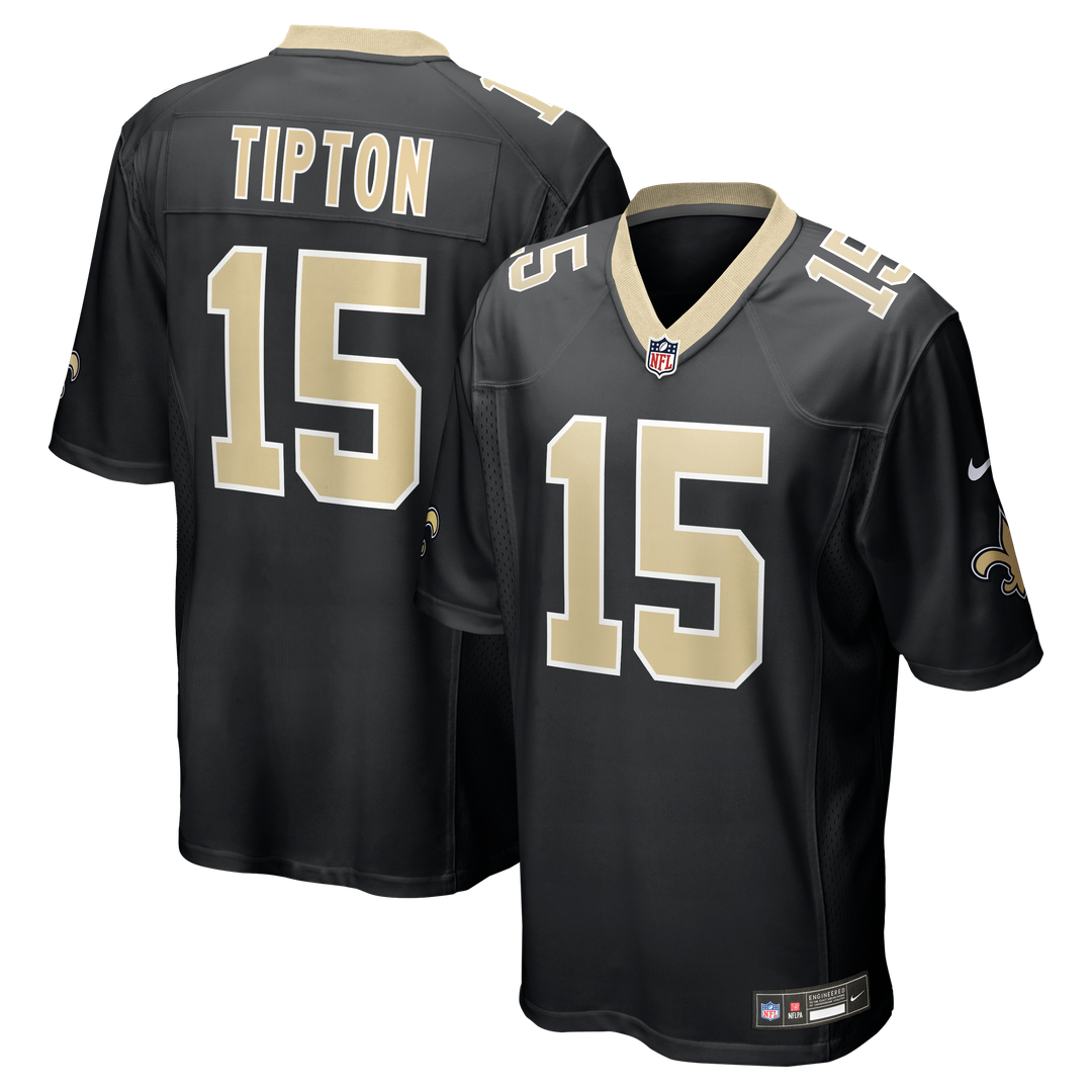 New Orleans Saints Mason Tipton Nike Team Game Jersey - Black