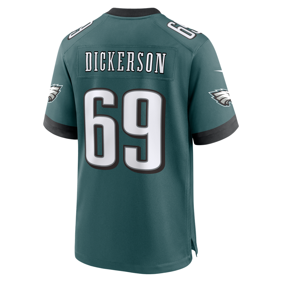 Philadelphia Eagles Landon Dickerson Nike Team Game Jersey - Midnight Green