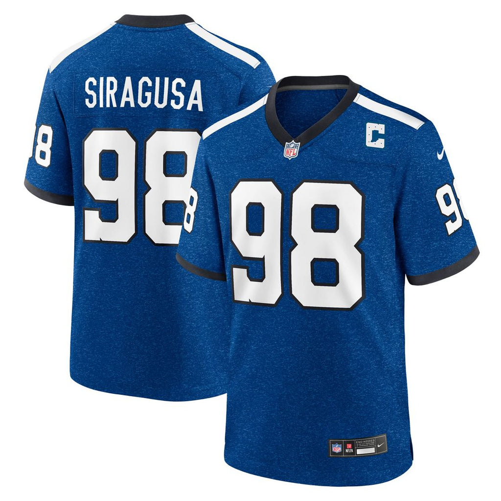 Indianapolis Colts Tony Siragusa Nike Retired Player Alternate Game Jersey - Blue