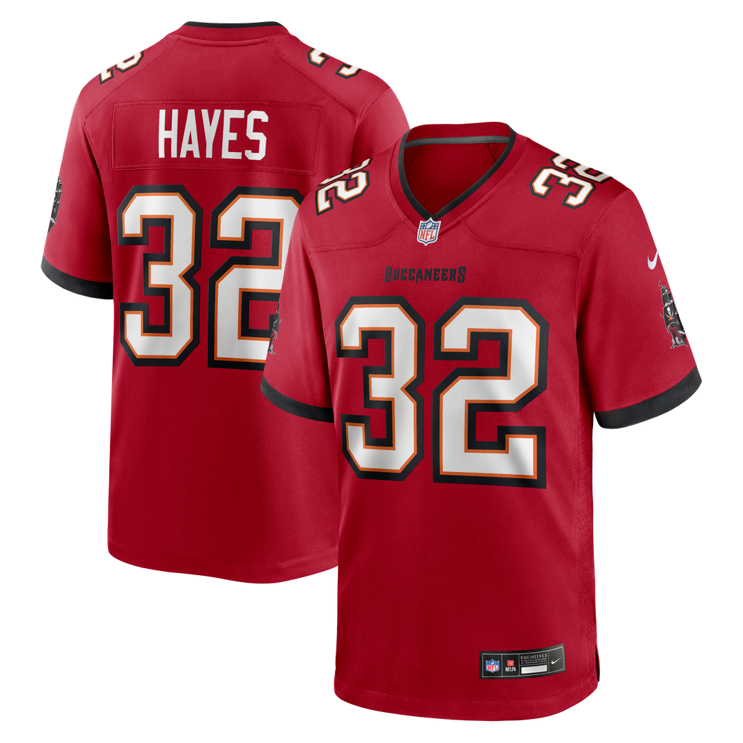 Tampa Bay Buccaneers Josh Hayes Nike Game Jersey - Red