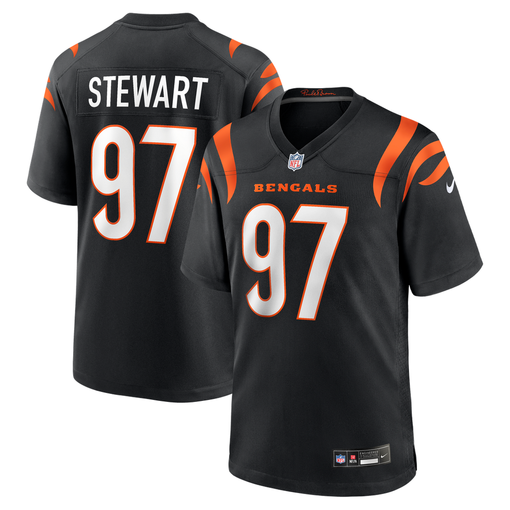 Cincinnati Bengals Shemar Stewart Nike Team Game Jersey - Black