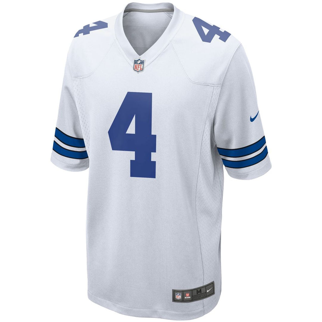 Dallas Cowboys Dak Prescott Nike Game Team Jersey - White