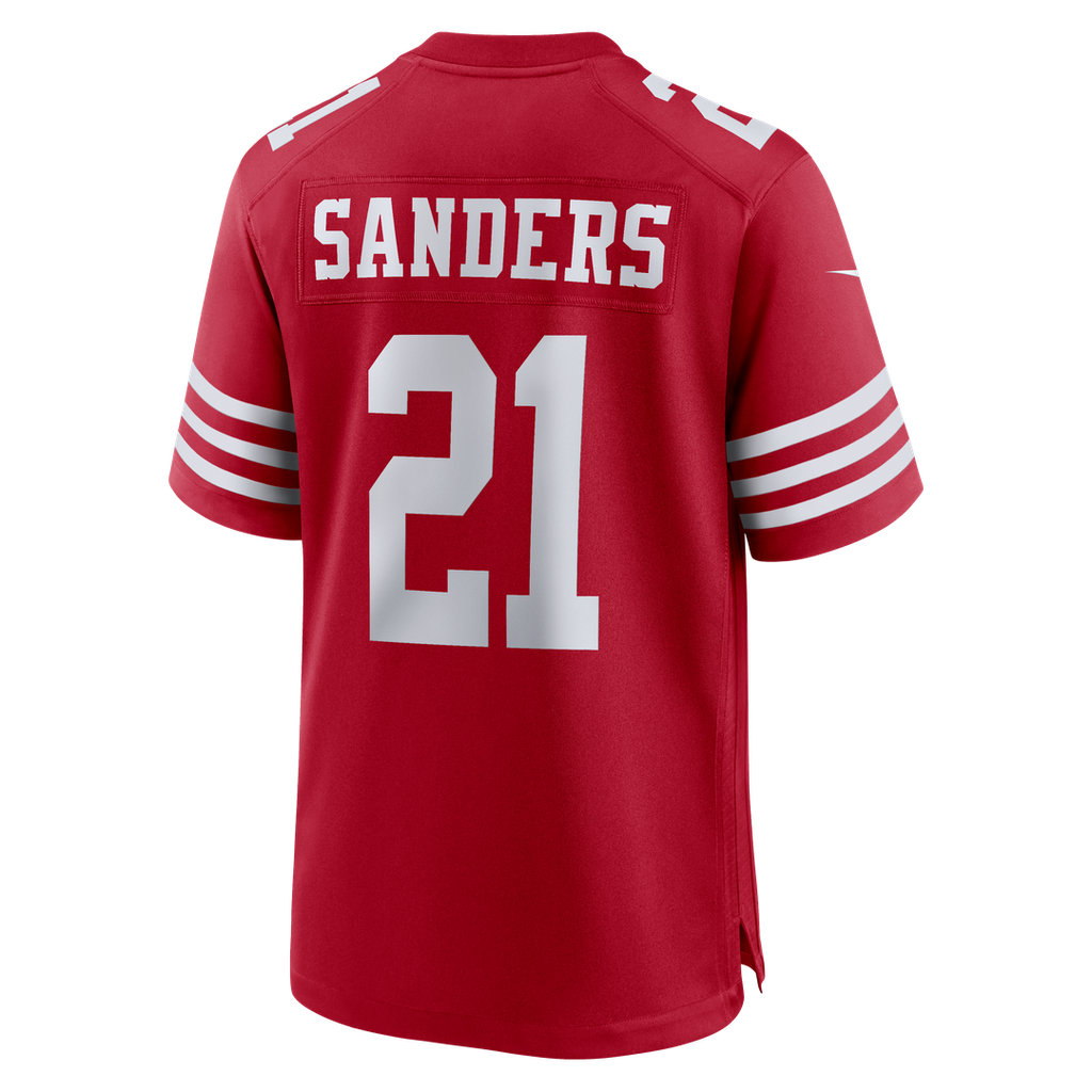San Francisco 49ers Deion Sanders Nike Team Retired Player Game Jersey - Scarlet