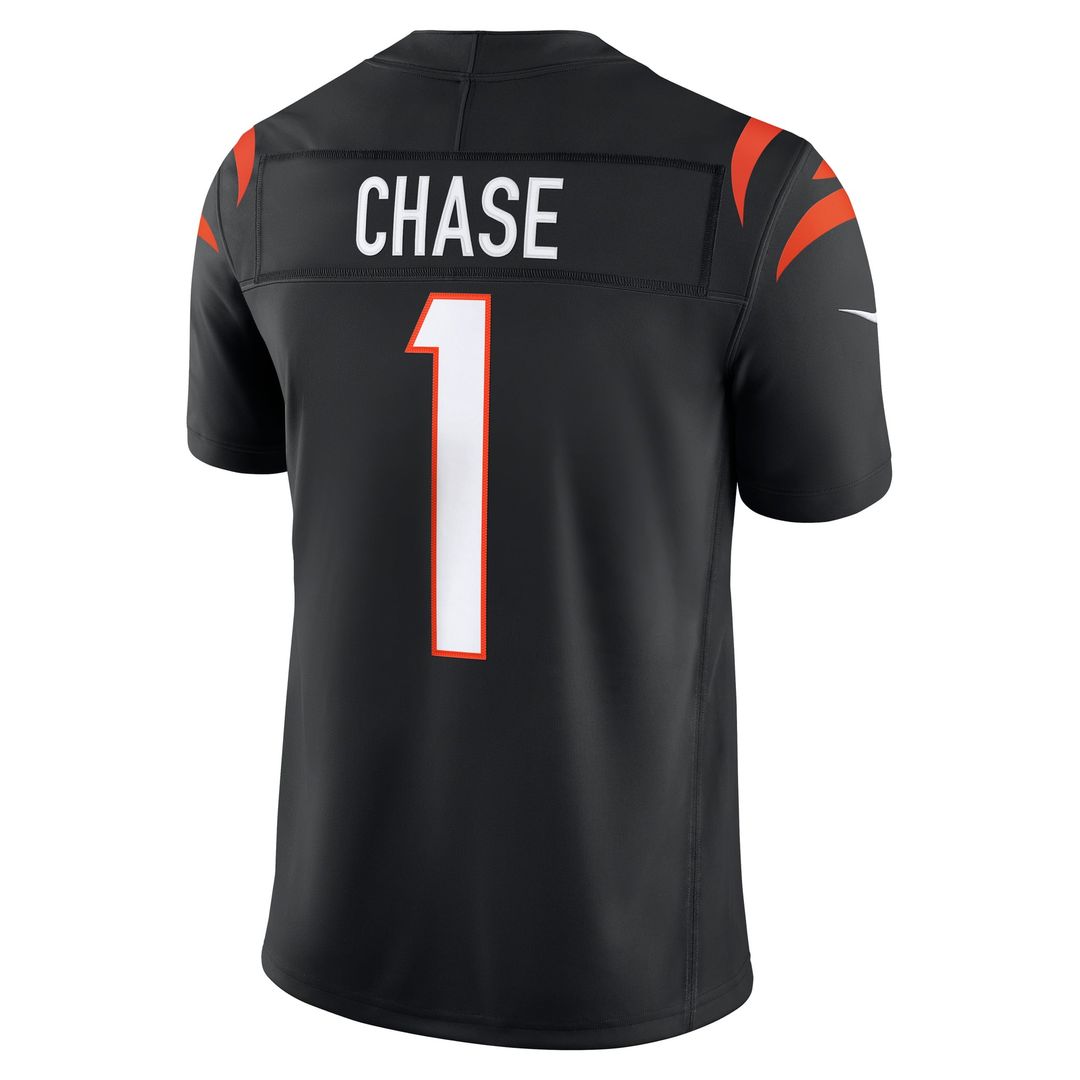 Cincinnati Bengals Ja'Marr Chase Nike Team Vapor F.U.S.E. Stitched Limited Jersey - Black
