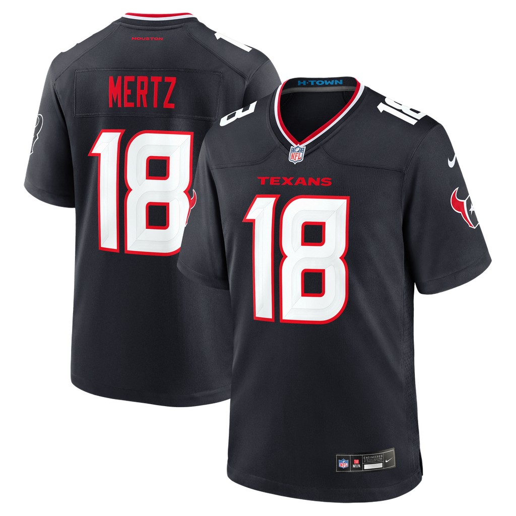 Houston Texans Graham Mertz Nike Team Game Jersey - Navy