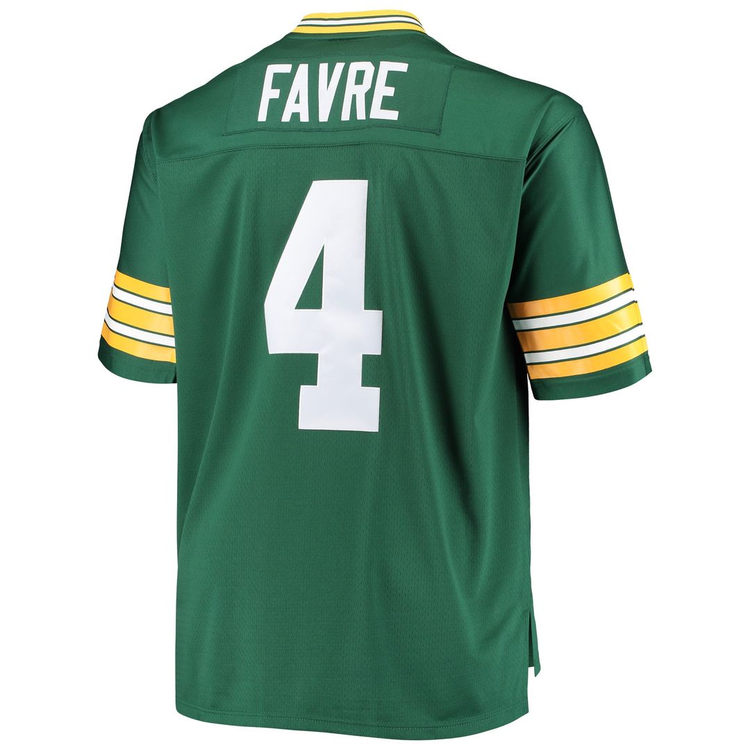 Green Bay Packers Brett Favre Mitchell & Ness Big & Tall 1996 Retired Player Replica Jersey - Green