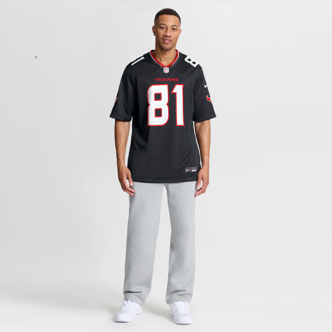 Houston Texans Jayden Higgins Nike Game Jersey - Navy