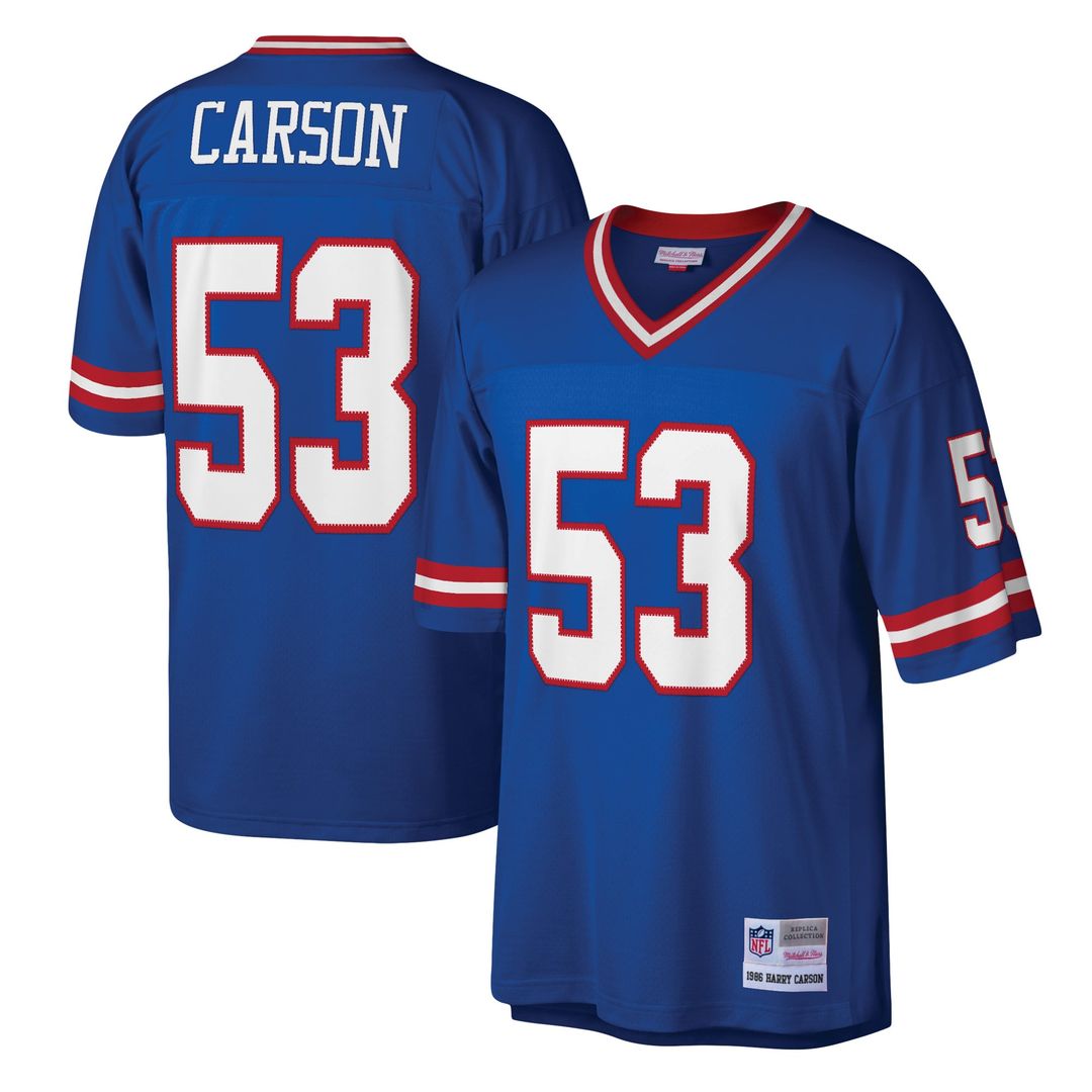 New York Giants Harry Carson Mitchell & Ness Legacy Replica Jersey - Royal
