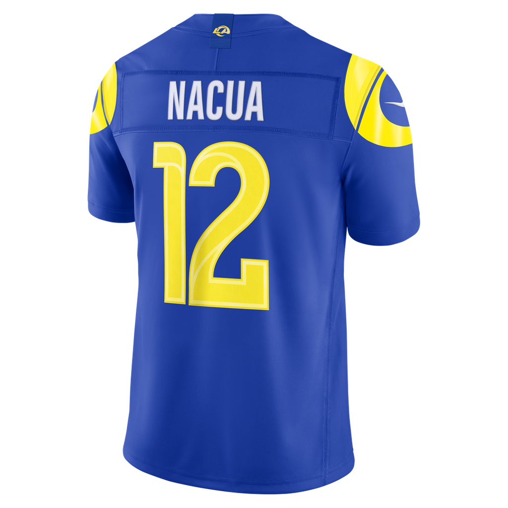 Los Angeles Rams Puka Nacua Nike Vapor F.U.S.E. Stitched Limited Jersey - White