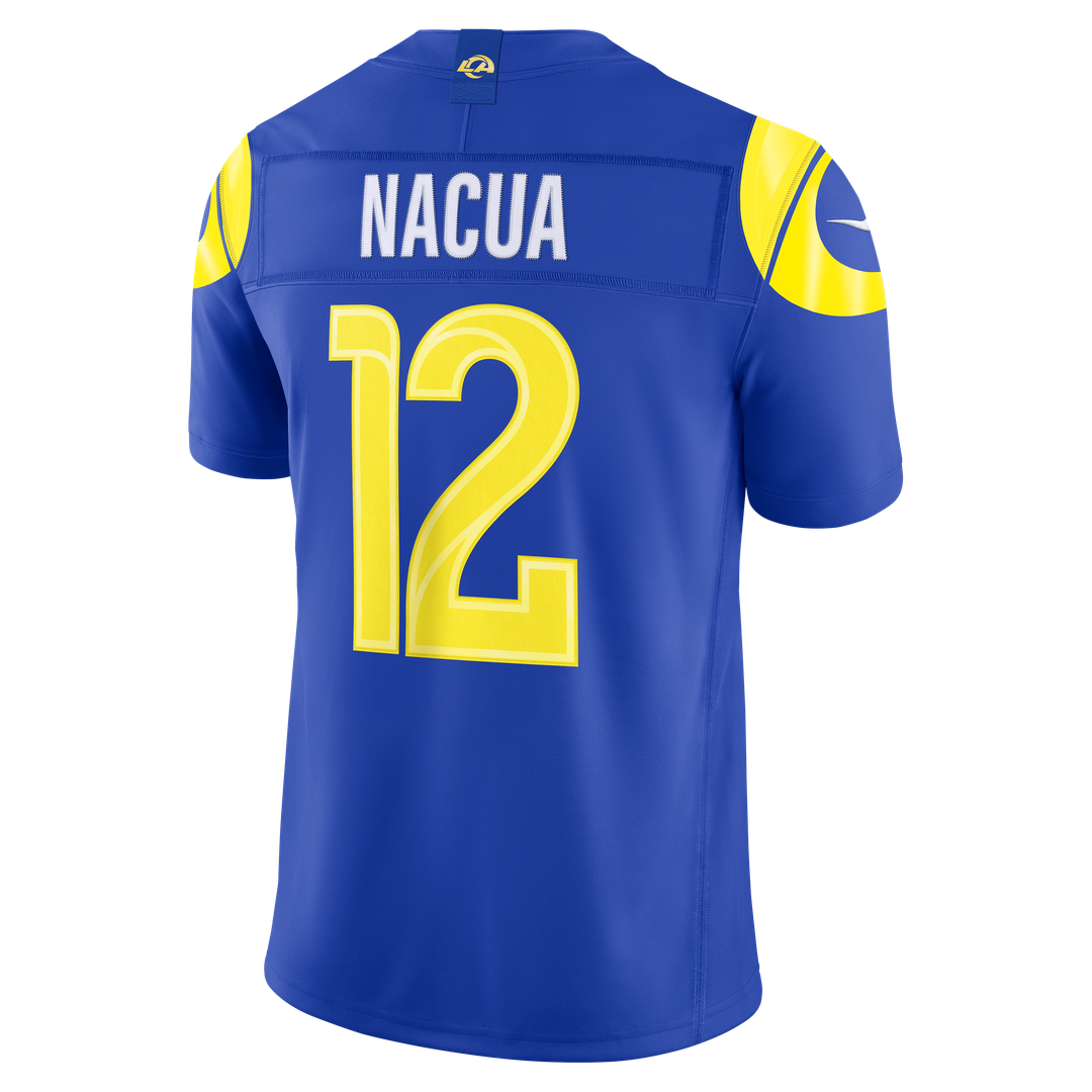Los Angeles Rams Puka Nacua Nike Vapor F.U.S.E. Stitched Limited Jersey - White