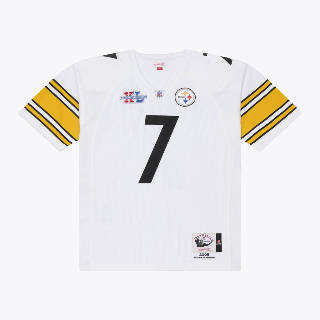 Pittsburgh Steelers Ben Roethlisberger Mitchell & Ness 2005 Authentic Throwback Jersey - White