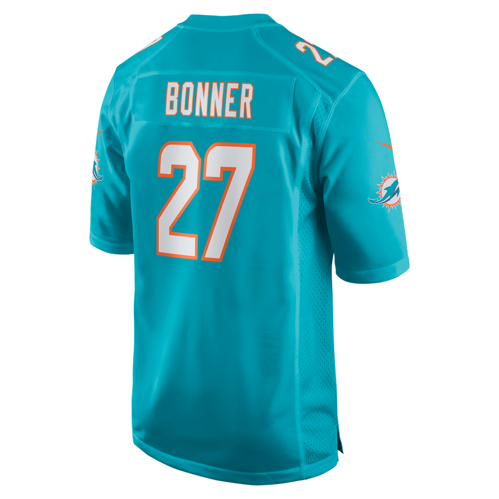 Miami Dolphins Ethan Bonner Nike Game Jersey - Aqua