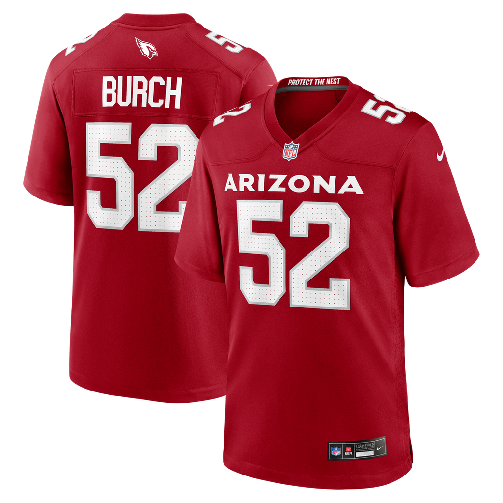 Arizona Cardinals Jordan Burch Nike Team Game Jersey - Cardinal
